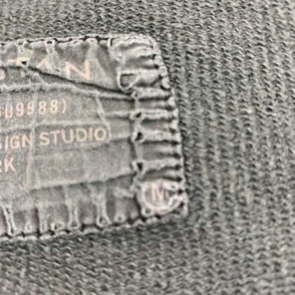 Nili Lotan Pullover Sweater Top Womens Medium Charcoal Black Sleeve Ripped - Picture 7 of 16